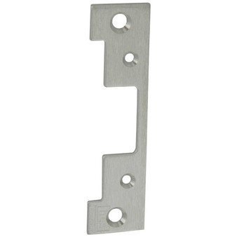 HES FP:503 630 - 6-7/8" x 1-1/4" Radius Corner Faceplate - 5000/5200 Series Electric Strike Used In Aluminum Frames - Satin Stainless