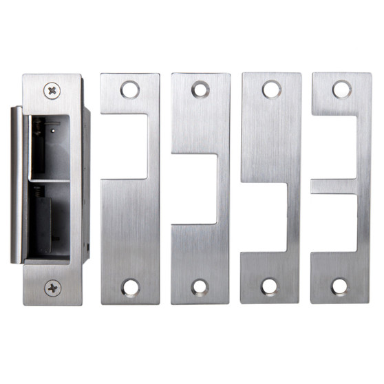 CAMDEN CX-ED1579L  -  Grade 1 ‘All In One‘ fire rated strike, 12/24V AC/DC, for mortise and cylindrical locksets.