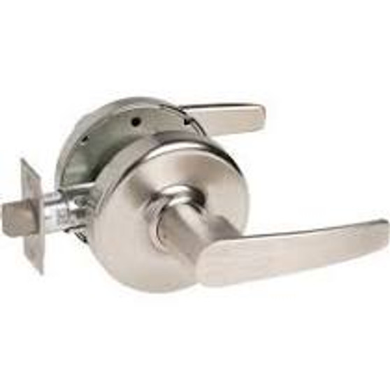 CORBIN CL3157NZD626L4 - Newport Lever and D Rose Single Cylinder Storeroom Grade 1 Vandal Resistant Cylindrical Lever Lock Satin Chrome Finish - L4 Keyway