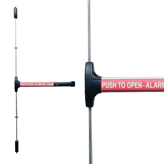 DETEX V50 x 711 x 36 x 96 x NS - V50 ValueSeries Narrow Stile SVR Panic Device (36"x96") - Exit Only - black