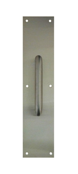 DONJO 7115-630 - Pull Plate 6" x 3/4" round pull w/4" x 16" x .050 B4E plate stainless steel