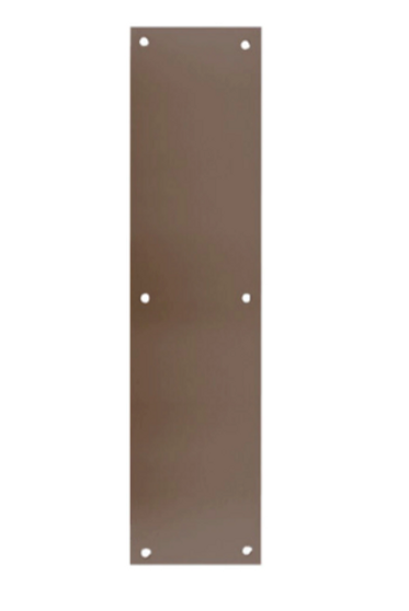 DONJO 71-613 - Push Plate 4" x 16" x .050  B4E - oil rubbed bronze