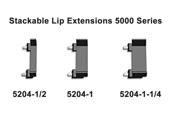 HES 5204 1-1/4 - 1-1/4" stackable lip extension for 5200 series