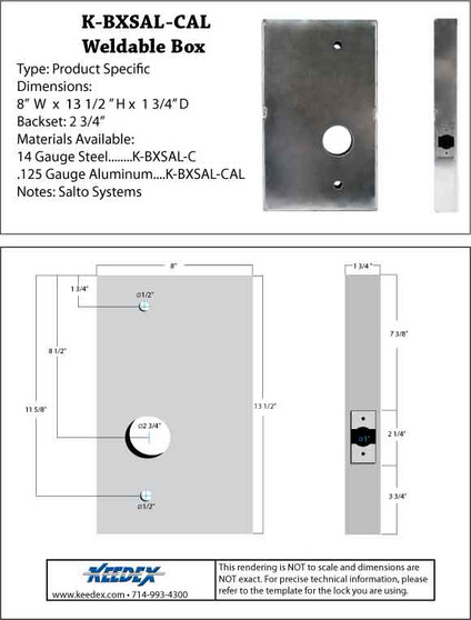 KEEDEX K-BXSAL-C -  Weldable Box-Salto Systems Cylindrical