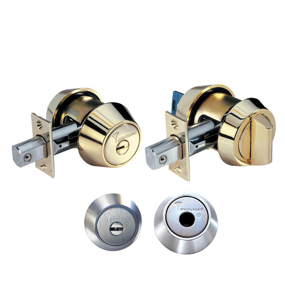 MUL-T-LOCK 608B HD2 26 D -  MT5+ - Deadbolt (double cylinder) - Grade 1 - satin chrome - keyed different