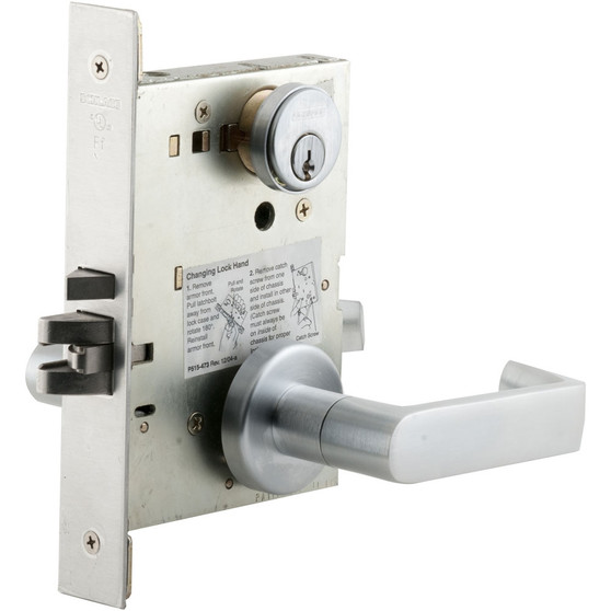 SCHLAGE L9453LB Mortise Lock Body, Entrance/Office function