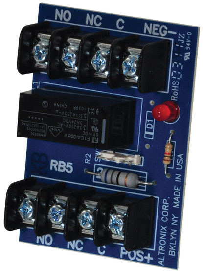 ALTRONIX RB5 - RELAY MODULE 6/12V, DPDT 5 AMP