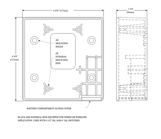 SDC 480-4SBB - Surface mount box 4-1/2x4-1/2