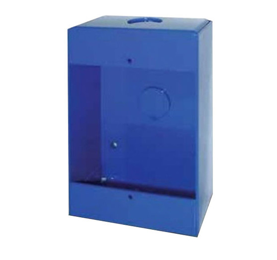 SDC 492-BB - Blue surface mount box for 492 Emergency Pull Station, Dimensions: 4.750” H x 3.125” W x 1.625” D