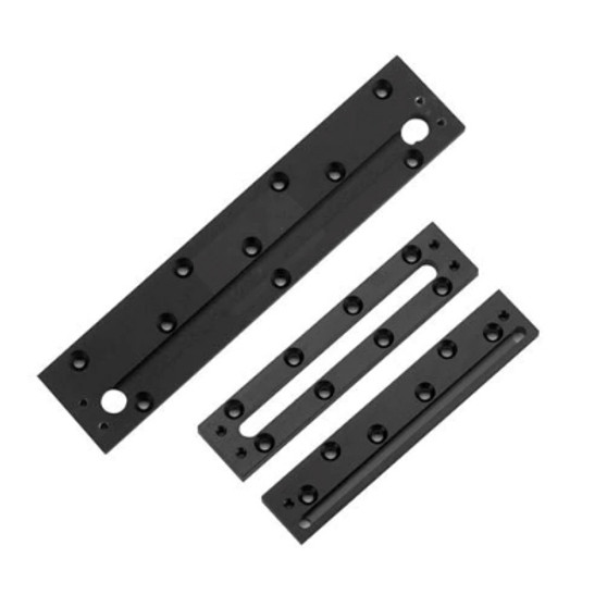 SECURITRON  CWB-62BK - Concrete/Wood Bracket - Model 62, Black Anodized