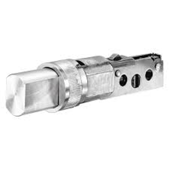 BEST 8TD2B626 - 2-3/8" deabolt tube assembly,  1" x 2-1/4" faceplate for T series- satin chromium