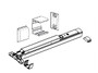 DETEX NSK 628 -  ValueSeries Narrow Stile door kit - converts standard value series devices to fit 2" stile - CLEAR