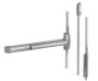 DETEX 20 x EX x 630 x 36 x 96 - 20 Series Surface Vertical Rod Advantex SVR Panic Device (36"x96") - Exit Only - top & bottom rod, REX - satin stainless