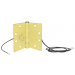SDC PTH-4D - Power transfer hinge- 4 conductor, 4.5x4.5 , standard weight - Satin Brass