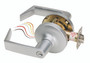 SDC Z7252EP - Storeroom - Electra Pro HD leverset -  Eclipse bent lever, fail secure, C keyway -  bright chrome