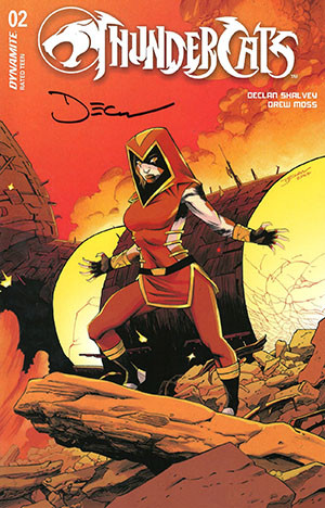 THUNDERCATS #2 FOC BONUS COVER X SIGNED BY DECLAN SHALVEY DYNAMITE.COM EXCLUSIVE