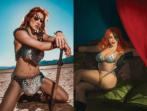 RED SONJA NOIR: THE PLUNDER AND THE PRINCESS #1 PREMIERE VARIANT EDITION BUNDLE INCLUDING BOTH QUALIFYING INCENTIVE VARIANT COVERS INCLUDES 25 COPIES OF THE OPEN ORDER COVERS