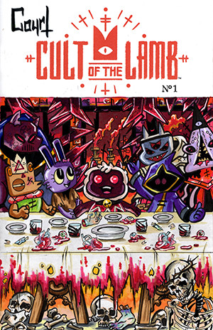 CULT OF THE LAMB #1 BLANK VARIANT SIGNED AND REMARKED BY JESSICA COURT