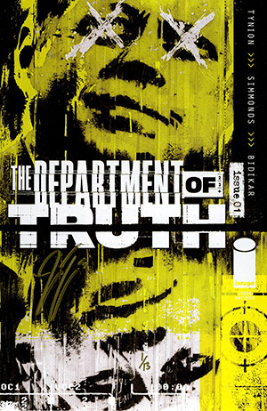 DEPARTMENT OF TRUTH #1 SIXTH PRINTING ULTRA-LIMITED ELITE GOLD SIGNATURE SERIES SIGNED BY JAMES TYNION IV