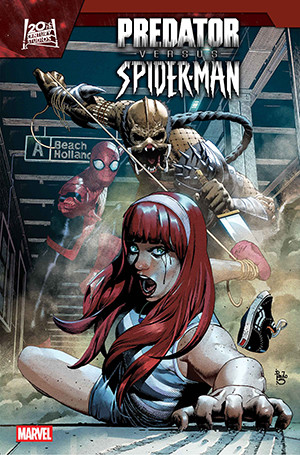 PREDATOR VS SPIDER-MAN #2 SIGNED BY BENJAMIN PERCY