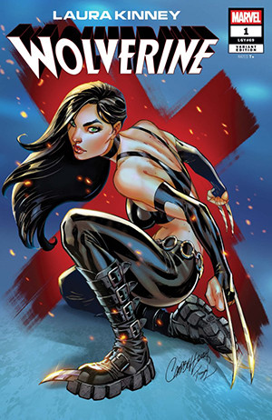 LAURA KINNEY: WOLVERINE #1 J SCOTT CAMPBELL VARIANT SILVER SIGNATURE SERIES SIGNED BY ERICA SCHULTZ