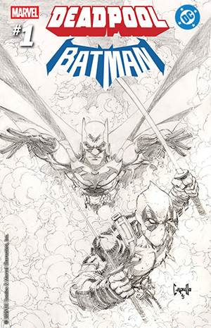 MARVEL/DC: DEADPOOL/BATMAN #1 1:200 GREG CAPULLO SKETCH VARIANT!