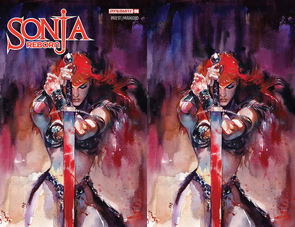 SONJA REBORN #6 DYNAMITE.COM EXCLUSIVE TRADE AND VIRGIN SET