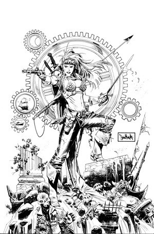 LEGENDERRY RED SONJA (ONE-SHOT) SEAN MURPHY LINE ART VIRGIN DYNAMITE.COM EXCLUSIVE