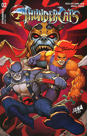 THUNDERCATS #2 A DAVID NAKAYAMA SIGNED BY DECLAN SHALVEY DYNAMITE.COM EXCLUSIVE