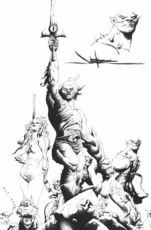 THUNDERCATS #1 JAE LEE LINE ART VIRGIN SIGNED AND REMARKED BY JAE LEE DYNAMITE.COM EXCLUSIVE