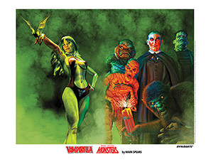 VAMPIRELLA/MARK SPEARS MONSTERS LITHOGRAPH SIGNED EDITION