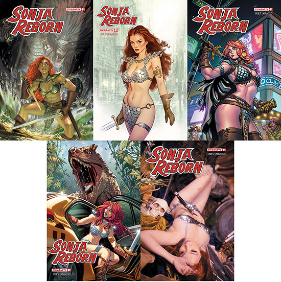 SONJA REBORN #1 5-PACK - INCLUDES COVERS A-E