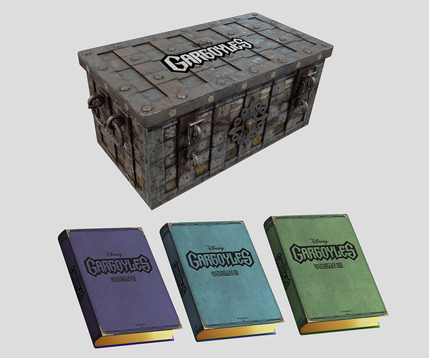 GARGOYLES CLASSIC YEARS VOL 1-3 30TH ANNIVERSARY SIGNED PREMIER DELUXE HC TREASURE CHEST SLIPCASE BOX SET