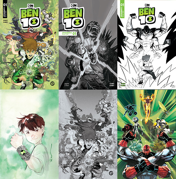 BEN 10 #1 1-IN-50 SIGNED EDITION ULTIMATE BUNDLE INCLUDING FIVE QUALIFYING INCENTIVE VARIANTS