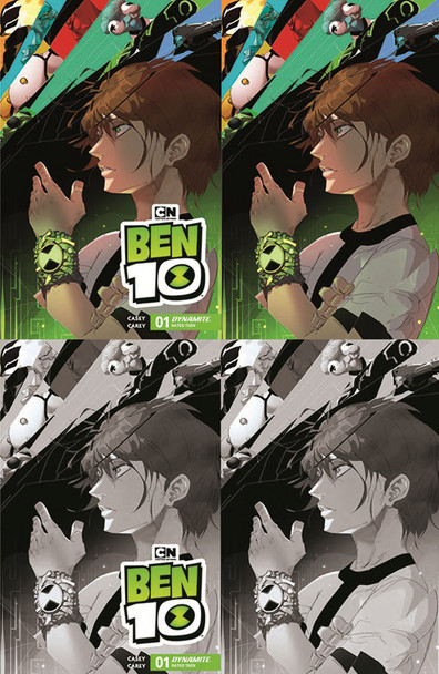 BEN 10 #1 LUCAS LEE GARZA DYNAMITE.COM EXCLUSIVE COVER ZK ZL ZM ZN PACKAGE
