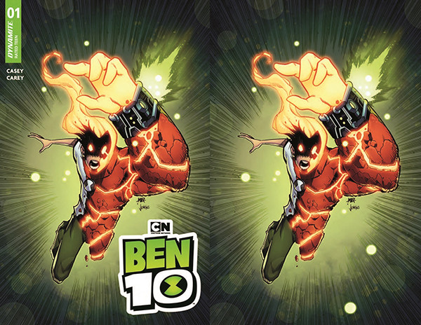 BEN 10 #1 DYNAMITE.COM EXCLUSIVE COVER ZI & ZJ CHRIS !MBER