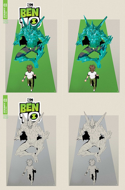 BEN 10 #3 LUCAS LEE GARZA DYNAMITE.COM EXCLUSIVE COVER ZO ZP ZQ ZR PACKAGE