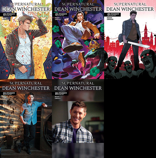 SUPERNATURAL: DEAN WINCHESTER #1 DELUXE 5-PACK - INCLUDES ONE COPY EACH OF ALL OPEN ORDER COVERS A - E