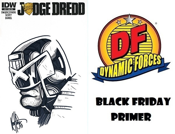 JUDGE DREDD #25 BLANK VARIANT SIGNED AND REMARKED BY KEN HAESER - BLACK FRIDAY PRIMER!!!