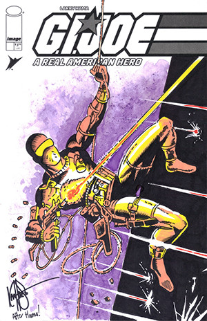 G.I. JOE: A REAL AMERICAN HERO SILENT MISSIONS EDITION #21 BLANK VARIANT SIGNED AND REMARKED BY KEN HAESER