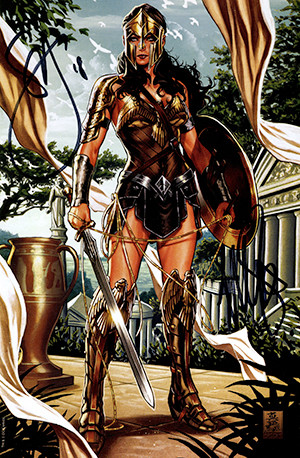 JUSTICE LEAGUE #1 CSA EXCLUSIVE VIRGIN VARIANT SIGNED BY SCOTT SNYDER AND MARK BROOKS