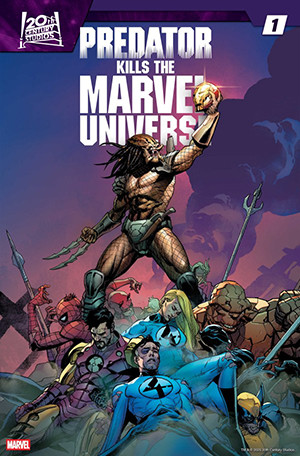 PREDATOR KILLS THE MARVEL UNIVERSE #1 SIGNED BY BEN PERCY