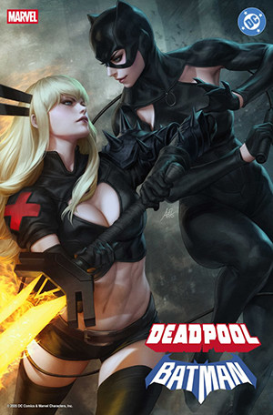 MARVEL/DC: DEADPOOL/BATMAN #1 ARTGERM VARIANT!