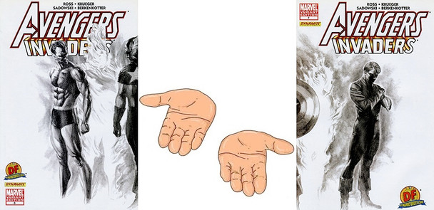 AVENGERS/INVADERS #6-7 DF EXCLUSIVE ALEX ROSS VARIANT DOUBLE SHOT PRE-BLACK FRIDAY DOOR BUSTER!!