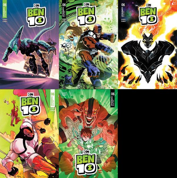 Ben 10 #6 Deluxe 5-Pack – Includes One Copy Each of All Open Order Covers a - E