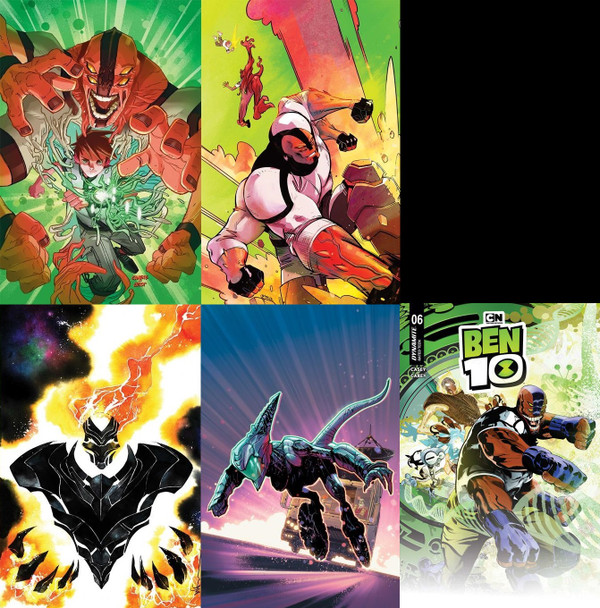 Ben 10 #6 Premiere Variant Edition Bundle Including All 5 Qualifying Incentive Variant Covers Bundle - Includes 62 Copies of the Open Order Covers