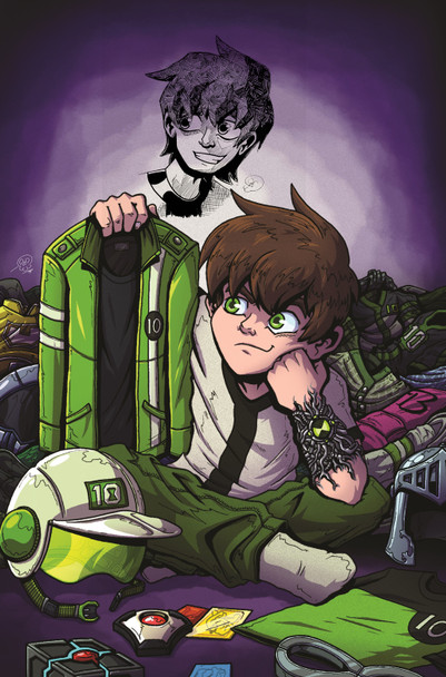 Ben 10 #6 Dynamite.com Kuro the Artist Signed and Remarked with a Ben 10 Sketch Option 2
