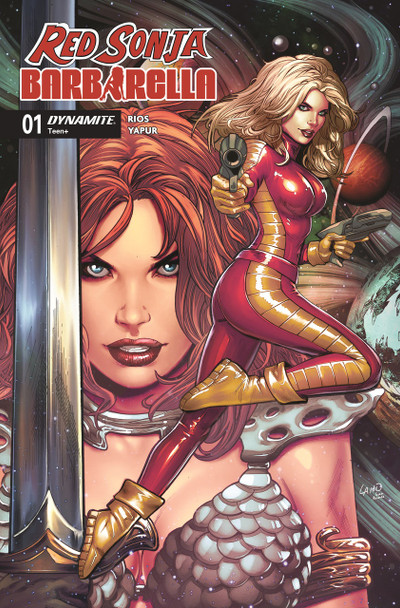 Red Sonja / Barbarella #1 Cover Z Dynamite.com Exclusive Greg Land Variant