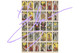 ELVIRA SIGNED TAROT CARDS UNCUT SHEET