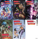 VAMPIRELLA VS. DARKSTALKERS SPECIAL #1 MEGA 6-PACK -INCLUDES ONE COPY EACH OF ALL 6 OPEN ORDER COVERS A - E + THE BLANK AUTHENTIX COVER F